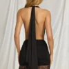 Robe courte dos nu Nerelle en noir Robe courte dos nu Nerelle en noir