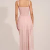 Robe courte drapée à corset Reeva en rose poudré Robe courte drapée à corset Reeva en rose poudré
