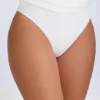 Robe courte drapée à dos nu Shirin en blanc