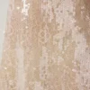 Robe courte en dentelle à col en V ornée Agentha, couleur pêche pâle Robe courte en dentelle à col en V ornée Agentha, couleur pêche pâle
