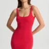Robe courte Evie à dos nu, rouge cerise Robe courte Evie à dos nu, rouge cerise