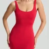 Robe courte Evie à dos nu, rouge cerise Robe courte Evie à dos nu, rouge cerise