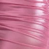 Robe courte à manches longues en jersey métallisé Layla, rose Robe courte à manches longues en jersey métallisé Layla, rose