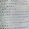 Robe courte Svana à col en V et coupe trapèze, ornée de détails, en argent