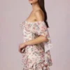 Robe courte à volants et épaules dénudées Birdie à imprimé floral Primrose Robe courte à volants et épaules dénudées Birdie à imprimé floral Primrose