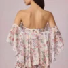 Robe courte à volants et épaules dénudées Birdie à imprimé floral Primrose Robe courte à volants et épaules dénudées Birdie à imprimé floral Primrose