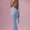 Robe de demoiselle d’honneur en jersey Annelise, bleu poudré Robe de demoiselle d’honneur en jersey Annelise, bleu poudré