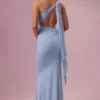 Robe de demoiselle d’honneur en jersey Annelise, bleu poudré Robe de demoiselle d’honneur en jersey Annelise, bleu poudré