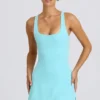 Robe de tennis Soft Active à dos nu, couleur Aqua Robe de tennis Soft Active à dos nu, couleur Aqua