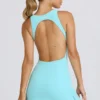 Robe de tennis Soft Active à dos nu, couleur Aqua Robe de tennis Soft Active à dos nu, couleur Aqua