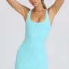 Robe de tennis Soft Active à dos nu, couleur Aqua Robe de tennis Soft Active à dos nu, couleur Aqua