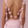 Robe drapée en jersey Alora, rose pâle