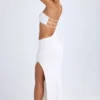 Robe longue bandeau à découpes Kaikoa en blanc Robe longue bandeau à découpes Kaikoa en blanc