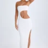 Robe longue bandeau à découpes Kaikoa en blanc Robe longue bandeau à découpes Kaikoa en blanc
