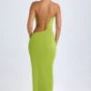 Robe longue bandeau à découpes Kaikoa, vert poire Robe longue bandeau à découpes Kaikoa, vert poire