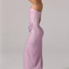 Robe longue à bandeau et capuche La Rochette, rose Robe longue à bandeau et capuche La Rochette, rose