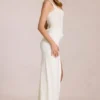 Robe longue corset en dentelle Zalia, couleur ivoire Robe longue corset en dentelle Zalia, couleur ivoire