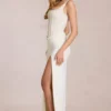 Robe longue corset en dentelle Zalia, couleur ivoire Robe longue corset en dentelle Zalia, couleur ivoire