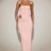 Robe longue à découpes et bandeau en jersey doux Zorya, rose Robe longue à découpes et bandeau en jersey doux Zorya, rose