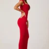 Robe longue Dolcezza à encolure en cœur, rouge Robe longue Dolcezza à encolure en cœur, rouge