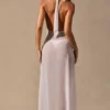 Robe longue dos nu Coralie en blanc Robe longue dos nu Coralie en blanc