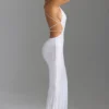 Robe longue dos nu à découpes et ornements Magdalena, blanche Robe longue dos nu à découpes et ornements Magdalena, blanche