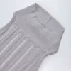 Robe longue dos nu à dos nu Solara en argent Robe longue dos nu à dos nu Solara en argent