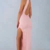 Robe longue à dos nu en modal Cataleya, rose poudré Robe longue à dos nu en modal Cataleya, rose poudré