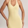 Robe longue à dos nu Hallie en modal, couleur Lemon Sherbet Robe longue à dos nu Hallie en modal, couleur Lemon Sherbet