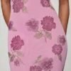 Robe longue à dos nu ornée Gyda, rose pâle