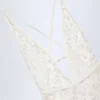 Robe longue dos nu ornée Lanai en blanc