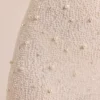 Robe longue à manches longues et dos nu Vienna, ornée de paillettes, en blanc Robe longue à manches longues et dos nu Vienna, ornée de paillettes, en blanc