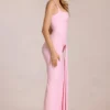 Robe longue Nayeli à encolure carrée et fronces, rose pâle Robe longue Nayeli à encolure carrée et fronces, rose pâle