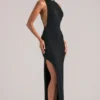 Robe longue sans manches Mayda en noir Robe longue sans manches Mayda en noir