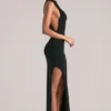 Robe longue sans manches Mayda en noir Robe longue sans manches Mayda en noir