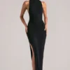 Robe longue sans manches Mayda en noir Robe longue sans manches Mayda en noir