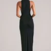 Robe longue sans manches Mayda en noir Robe longue sans manches Mayda en noir