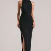 Robe longue sans manches Mayda en noir Robe longue sans manches Mayda en noir