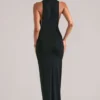 Robe longue sans manches Mayda en noir Robe longue sans manches Mayda en noir