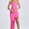 Robe longue à volants et découpes Acelynn en rose Lollipop Robe longue à volants et découpes Acelynn en rose Lollipop