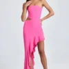 Robe longue à volants et découpes Acelynn en rose Lollipop Robe longue à volants et découpes Acelynn en rose Lollipop