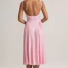 Robe mi-longue A-line en modal Aireen, rose pastel Robe mi-longue A-line en modal Aireen, rose pastel