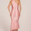 Robe mi-longue Giada à détails foulard en rose poudré Robe mi-longue Giada à détails foulard en rose poudré