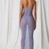 Robe midi bandeau froncée Papeete en violet lavande Robe midi bandeau froncée Papeete en violet lavande