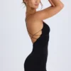 Robe Tesni à bretelles et dos nu, en noir Robe Tesni à bretelles et dos nu, en noir