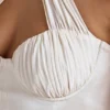 Robe trapèze à encolure croisée Lisbeth, couleur ivoire Robe trapèze à encolure croisée Lisbeth, couleur ivoire