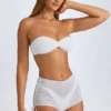 Rocas transparent mini-short à fronces, blanc Rocas transparent mini-short à fronces, blanc