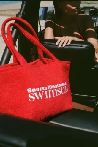 Sac fourre-tout en tissu éponge Velika, rouge vif