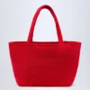 Sac fourre-tout en tissu éponge Velika, rouge vif Sac fourre-tout en tissu éponge Velika, rouge vif
