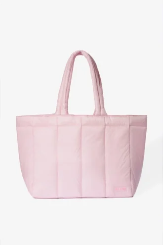 Sac fourre-tout matelassé imperméable rose poudré